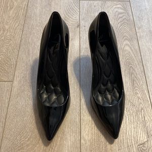 Black Patent Leather Pumps by Brian Atwood, Size 11 (IMO fits 10.5 to 11).